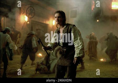 ORLANDO BLOOM, PIRATEN DER KARIBISCHEN MEERE: DER FLUCH DER BLACK PEARL, 2003 Stockfoto