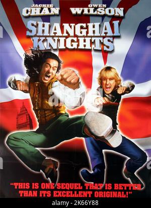 JACKIE CHAN, Owen Wilson, Plakat, SHANGHAI KNIGHTS 2003 Stockfoto