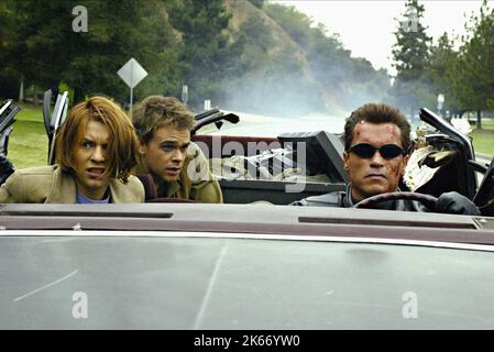 CLAIRE DANES, NICK STAHL, ARNOLD SCHWARZENEGGER, Terminator 3: REBELLION DER MASCHINEN 2003 Stockfoto