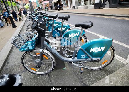 Nowtv dublinbikes Bike Sharing und Fahrradverleih Fahrräder in dublin republik irland Stockfoto