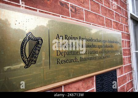 Department of further and higher Education Research Innovation and Science 52 st stephens Green dublin republic of ireland Stockfoto