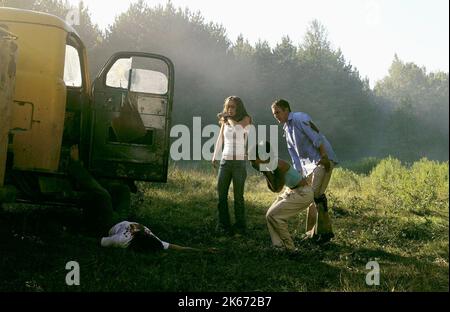 KEVIN ZEGARS, ELIZA DUSHKU, Emmanuelle Chriqui, DESMOND HARRINGTON, WRONG TURN, 2003 Stockfoto