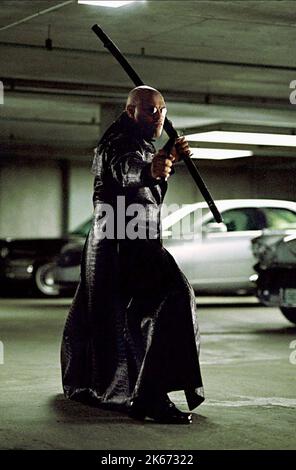 LAURENCE FISHBURNE, DIE MATRIX RELOADED, 2003 Stockfoto