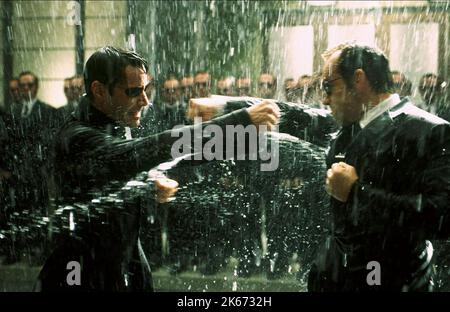 REEVES, Weberei, DIE MATRIX REVOLUTIONS 2003 Stockfoto