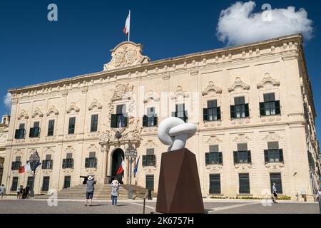 Auberge de Castille Valletta Malta Stockfoto