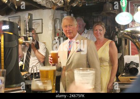 Prinz Charles besucht Nordwales Stockfoto