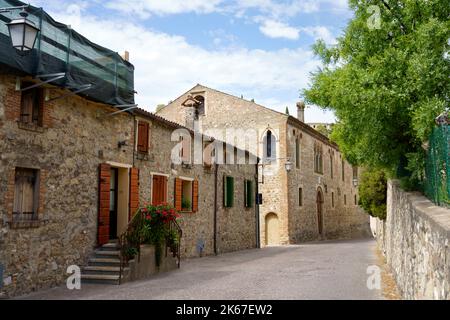 Arqua Petrarca, historisches Dorf in der Provinz Padua, Venetien, Italien Stockfoto