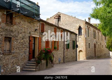 Arqua Petrarca, historisches Dorf in der Provinz Padua, Venetien, Italien Stockfoto