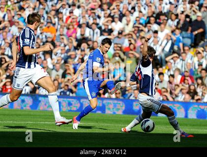 1.. September 2012 - Premier League Football - West Bromwich Albion vs Everton. Kevin Mirallas von Everton dreht für Everton. Fotograf: Paul Roberts / Pathos. Stockfoto