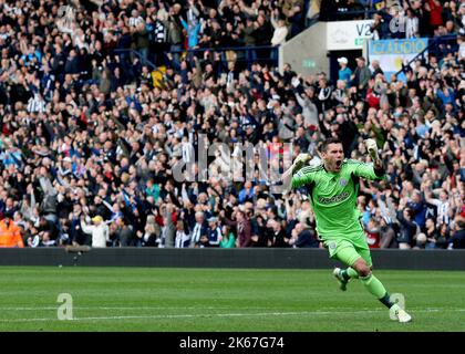 20.. Oktober 2012 - Barclays Premier League - West Bromwich Albion vs. Manchester City - Ben Foster von West Bromwich Albion feiert West Bromwich Albion's Eröffnungziel (1-0) - Foto: Paul Roberts / Pathos. Stockfoto