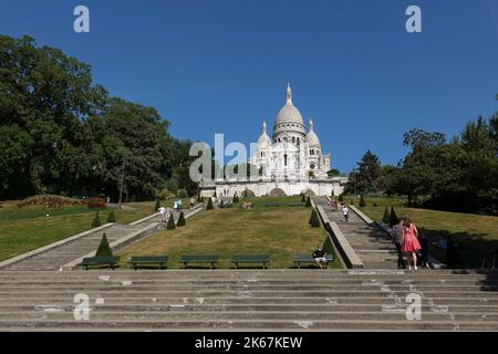 Frankreich Paris, Montmartre im the18.. Arrondissement, Basilika Sacre Coeur Foto © Fabio Mazzarella/Sintesi/Alamy Stock Photo Stockfoto