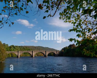 Dunkeld Bridge, Perthshire Stockfoto