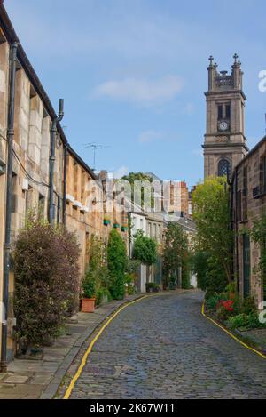 Malerische Circus Lane, Stockbridge, Edinburgh Stockfoto