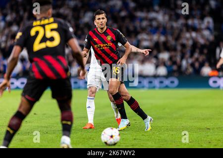 Kopenhagen, Dänemark. 11. Oktober 2022. Rodri (16) aus Manchester City beim UEFA Champions League-Spiel zwischen dem FC Kopenhagen und Manchester City im Park in Kopenhagen. (Foto: Gonzales Photo/Alamy Live News Stockfoto