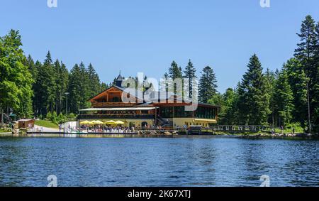 Das Arberseehaus im Bayerischen Wald Stockfoto