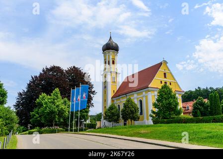 Wallfahrtskirche Maria Vesperbild bei Ziemetshausen in Schwaben Stockfoto