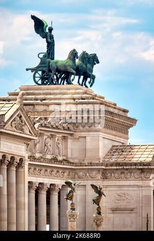 Seitenansicht des Vittoriano, Rom, Italien Stockfoto