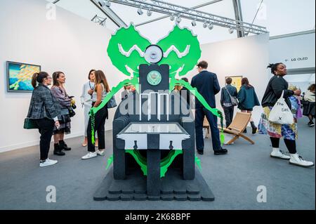 London, Großbritannien. 12. Oktober 2022. Matrix Vegetal, 2021/2, von Patricia Dominguez über Celia Brunson Projects - Frieze Art London 2022, Regents Park, London. Die Messe ist am 14-18. Oktober für die Öffentlichkeit zugänglich. Kredit: Guy Bell/Alamy Live Nachrichten Stockfoto