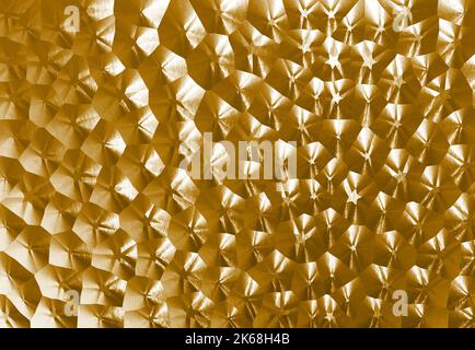 3D ABBILDUNG GOLDENES METALL, GOLDENE TEXTUR Stockfoto