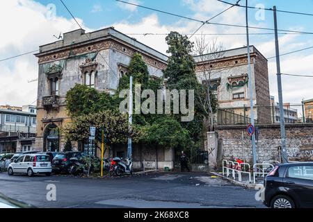 ROM, ITALIEN - 01. DEZEMBER 2019: Gebäude im historischen Zentrum von Rom, Italien Stockfoto