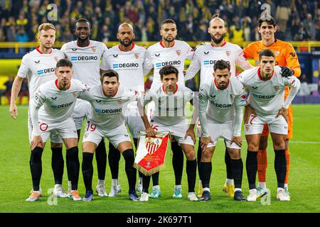 Dortmund, Deutschland. 06. Sep, 2022. firo : 11.. Oktober 2022, Fußball, Fußball, CL, UEFA Champions League, Saison 2022/2023, Gruppenphase, Gruppe G, BVB, Borussia Dortmund - FC Sevilla das Team vom FC Sevilla, Teamfoto Quelle: dpa/Alamy Live News Stockfoto