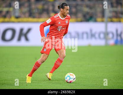 Leroy SANE (M) Action, Fußball 1. Bundesliga, 09. Spieltag, Borussia Dortmund (DO) - FC Bayern München (M) 2: 2, am 8.. Oktober 2022 in Dortmund. #Die DFL-Vorschriften verbieten die Verwendung von Fotos als Bildsequenzen und/oder quasi-Video # © Stockfoto