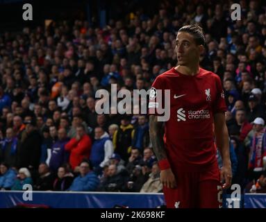 Glasgow, England . 12. Oktober 2022. Glasgow, Großbritannien. 12. Oktober 2022. Glasgow, Oktober 12. 2022 Darwin Nunez von Liverpool während des Gruppenspiels der Herren Champions League zwischen den Rangers und Liverpool im Ibrox Stadium, Glasgow (Karl W Newton/SPP) Quelle: SPP Sport Press Foto. /Alamy Live News Stockfoto