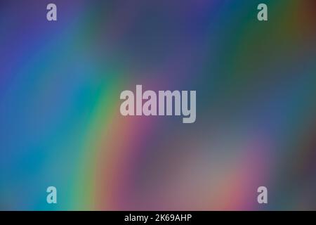Verwischen Sie das holographische Hintergrundlicht mit Neonlicht Stockfoto