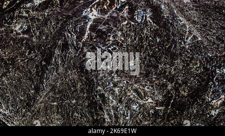 Welligkeit Rauschen Textur getragen Hintergrund braun schwarz Stockfoto