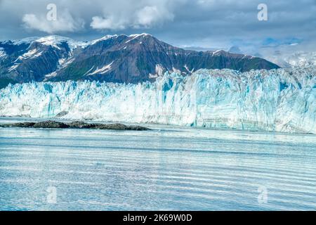 Endstation des Hubbard-Gletschers in der Desenchantment Bay, Alaska Stockfoto