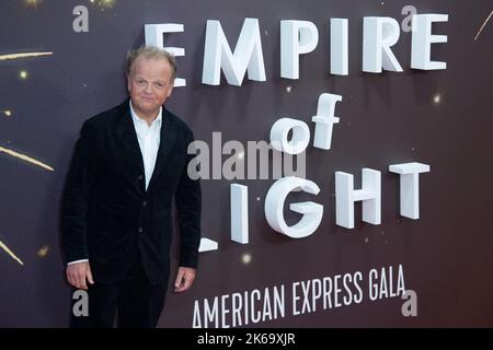 Toby Jones besuchte am 12. Oktober 2022 die Empire of Light Premiere im Rahmen des BFI London Film Festival 66. in Paris, Frankreich. Foto von Aurore Marechal/ABACAPRESS.COM Stockfoto