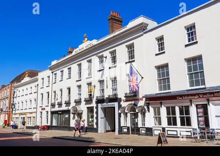 Dolphin Hotel, West Street, Chichester City, West Sussex, England, Vereinigtes Königreich Stockfoto