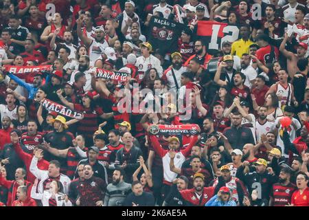 Sao Paulo, Brasilien. 13. Oktober 2022. SP - Sao Paulo - 10/12/2022 - COPA DO BRASIL 2022 FINALE, CORINTHIANS X FLAMENGO - Supporters während eines Spiels zwischen Corinthians und Flamengo im Arena Corinthians Stadion für die Copa do Brasil 2022 Meisterschaft. Foto: Marcello Zambrana/AGIF/Sipa USA Quelle: SIPA USA/Alamy Live News Stockfoto