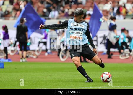 Tokio, Japan. 9. Oktober 2022. Kazuyoshi Miura (Point Getters) Fußball: Japan Football League (JFL) 2022 Zwischen Criacao Shinjuku 0-1 Suzuka Point Getters im Nationalstadion in Tokio, Japan . Quelle: Akito Mizutani/SportsPressJP/AFLO/Alamy Live News Stockfoto