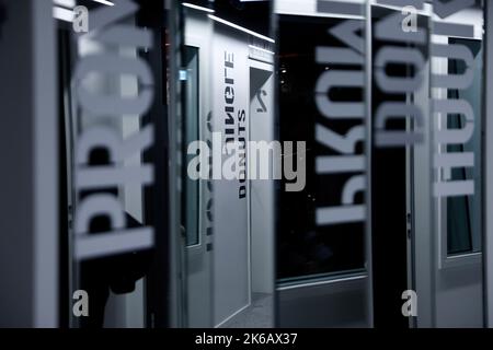 Berlin, Deutschland. 12. Oktober 2022. Audiostudios im RTL Audio Center Berlin. Quelle: Carsten Koall/dpa/Alamy Live News Stockfoto