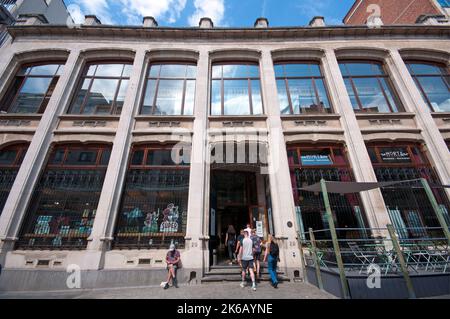 Comics Art Museum (ehemaliges Textillager von Wucquez, entworfen im Jugendstil von Victor Horta), Brüssel, Belgien Stockfoto