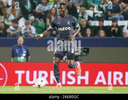 Eric Bailly von Olympique Marseille während des UEFA Champions League-, Gruppen-D-Fußballspiels zwischen Sporting CP und Olympique de Marseille am 12. Oktober 2022 im Jose Alvalade-Stadion in Lissabon, Portugal - Foto: Laurent Lairys/DPPI/LiveMedia Stockfoto