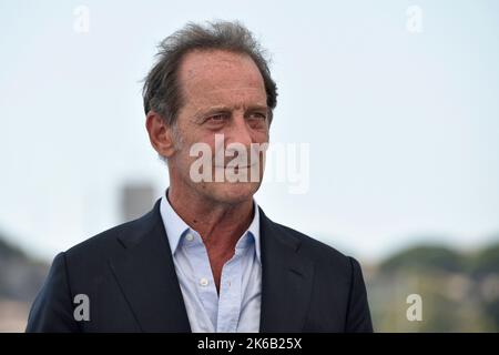 Schauspieler Vincent Lindon, Jurymitglied der Ausgabe 75. der Filmfestspiele von Cannes am 17. Mai 2022 Stockfoto