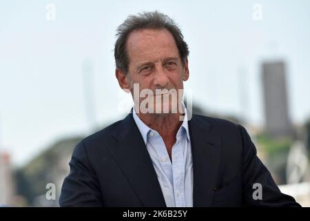 Schauspieler Vincent Lindon, Jurymitglied der Ausgabe 75. der Filmfestspiele von Cannes am 17. Mai 2022 Stockfoto