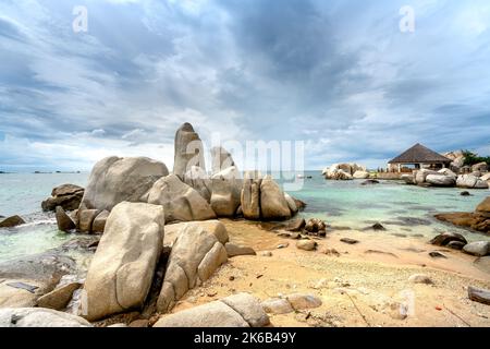 Der Strand bei Hon Co-Ca Na in Ninh Thuan Provinz, Vietnam Stockfoto