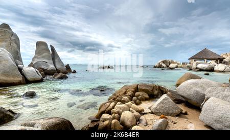 Der Strand bei Hon Co-Ca Na in Ninh Thuan Provinz, Vietnam Stockfoto