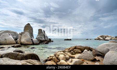 Der Strand bei Hon Co-Ca Na in Ninh Thuan Provinz, Vietnam Stockfoto