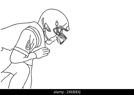 Illustration der Rugby-Spieler. Stock Vektor
