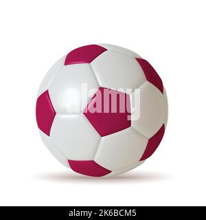 Fußball. Fifa Fußball-Weltmeisterschaft 2022 In Katar. Realistische Vektordarstellung Stock Vektor
