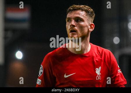 Glasgow, England . 12. Oktober 2022. Andy Robertson von Liverpool während des Gruppenspiels der Herren Champions League zwischen den Rangers und Liverpool im Ibrox Stadium, Glasgow (Karl W Newton/SPP) Credit: SPP Sport Press Photo. /Alamy Live News Stockfoto