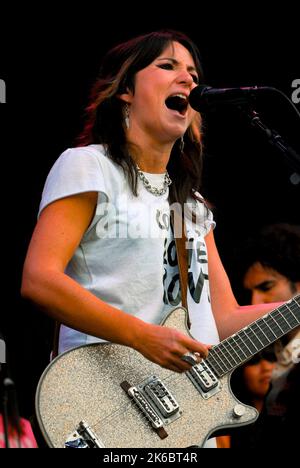 KT Tunstall, V2007, Hylands Park, Chelmsford, Essex, Großbritannien - 19. August 2007 Stockfoto