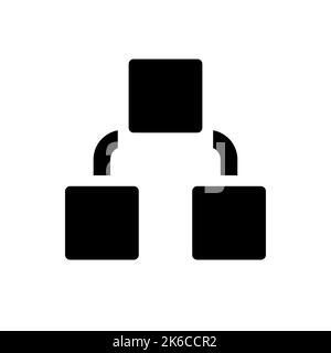 Infografik blockiert das schwarze Glyph-ui-Symbol Stock Vektor