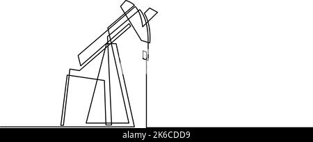 Fließband Art der Ölpumpenstation. Benzin Transport Benzin Silhouette. Industriekonzept der Erdgaswirtschaft. Vektorgrafik Stock Vektor