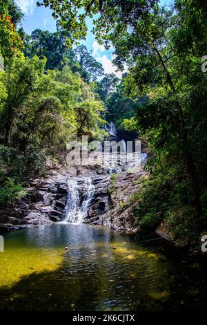 Namtok Lampee Wasserfall in Phang nga, Thailand Stockfoto