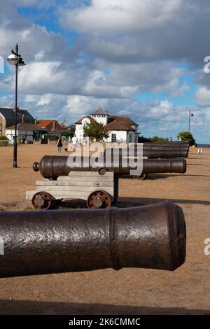 Gun Hill Kanonen Southwold Suffolk England Stockfoto